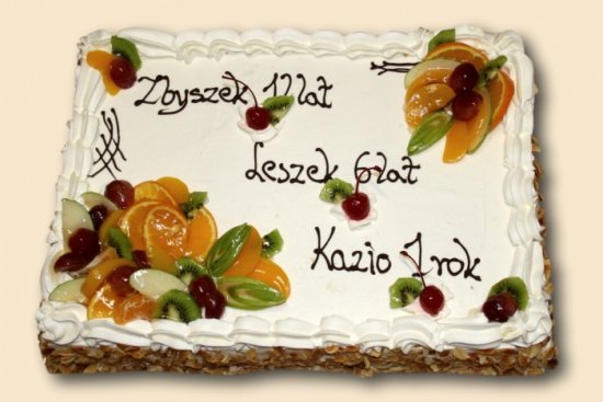 tort prostokątny śmietanowy #1